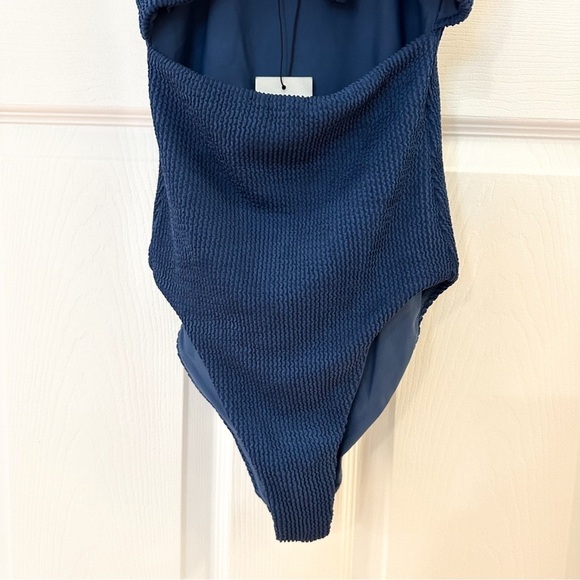 NWT Veronica Beard Bethany One Piece Swimsuit Ocean Blue sz XS - Picture 11 of 15
